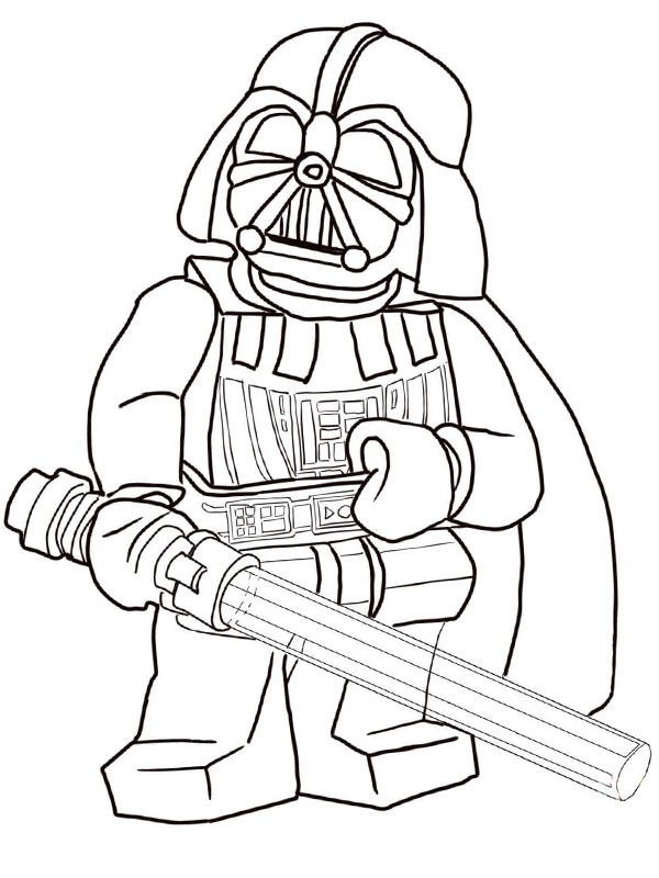 Lego Darth Vader Ausmalbild