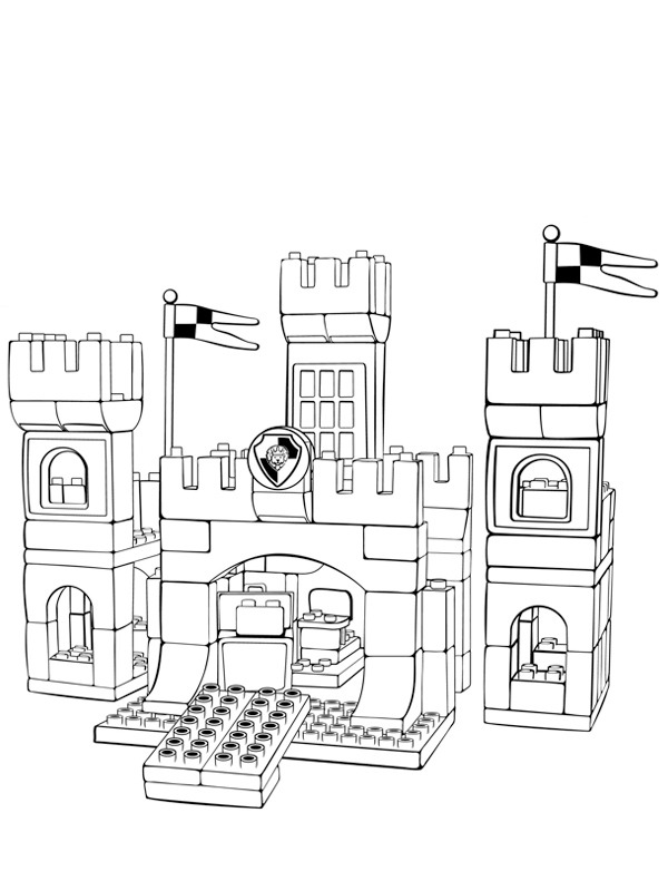 Lego Schloss Ausmalbild