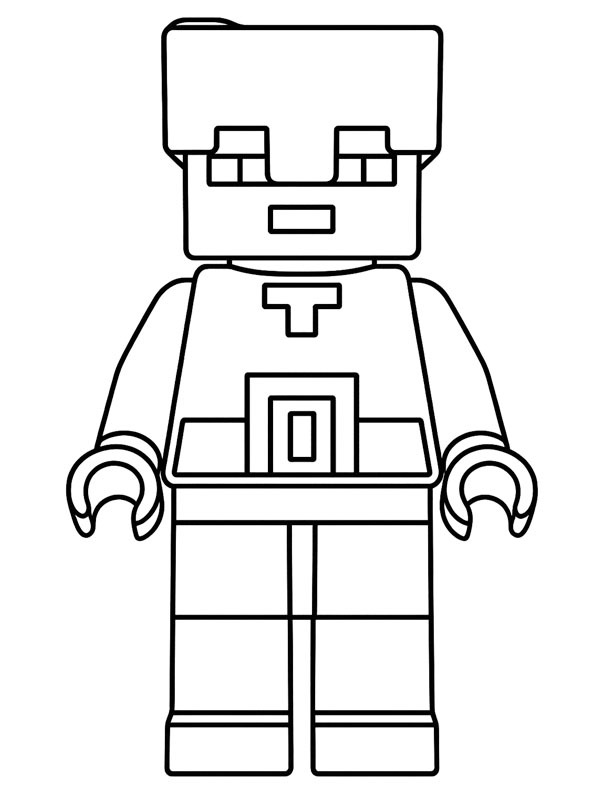 LEGO Minecraft-Figur Ausmalbild LEGO Minecraft-Figur Ausmalbild