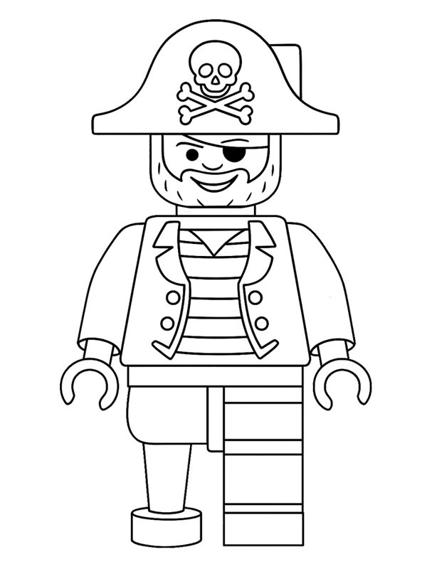 LEGO Pirat Ausmalbild LEGO Pirat Ausmalbild