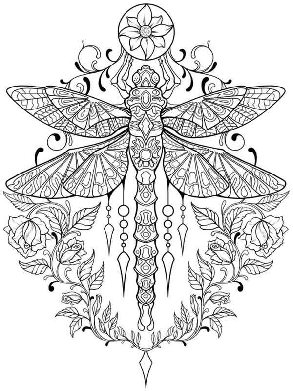 Schmetterling Tattoo Ausmalbild