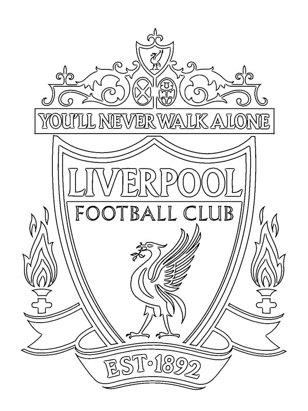 Ausmalbilder Fc Liverpool Besteausmalbilder De