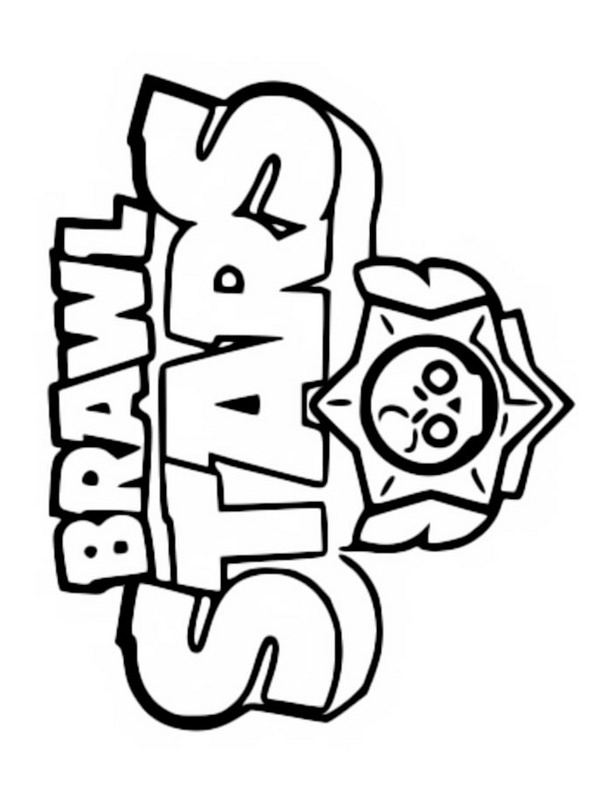Brawl Stars Logo Ausmalbild
