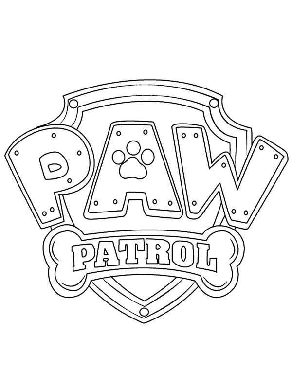 Logo Paw Patrol Ausmalbild