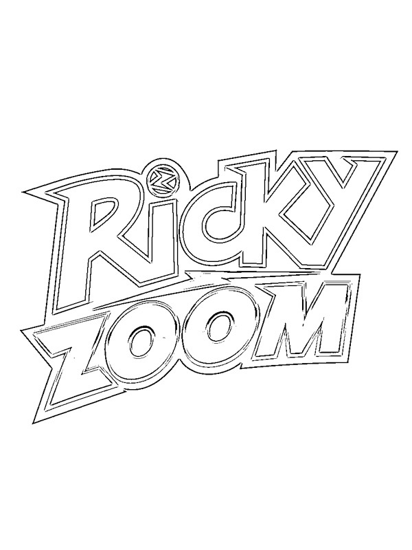 Logo Ricky Zoom Ausmalbild