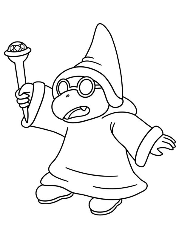 Kamek (Super Mario) Ausmalbild