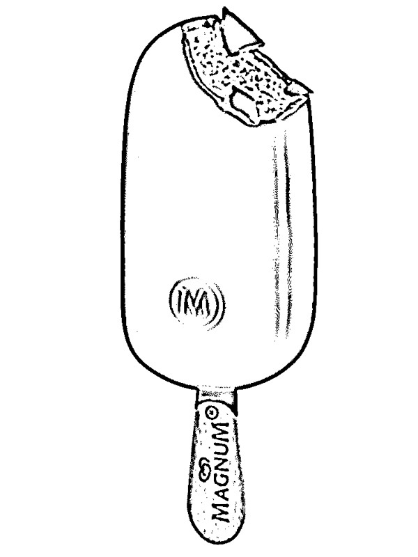 Magnum Eis Ausmalbild