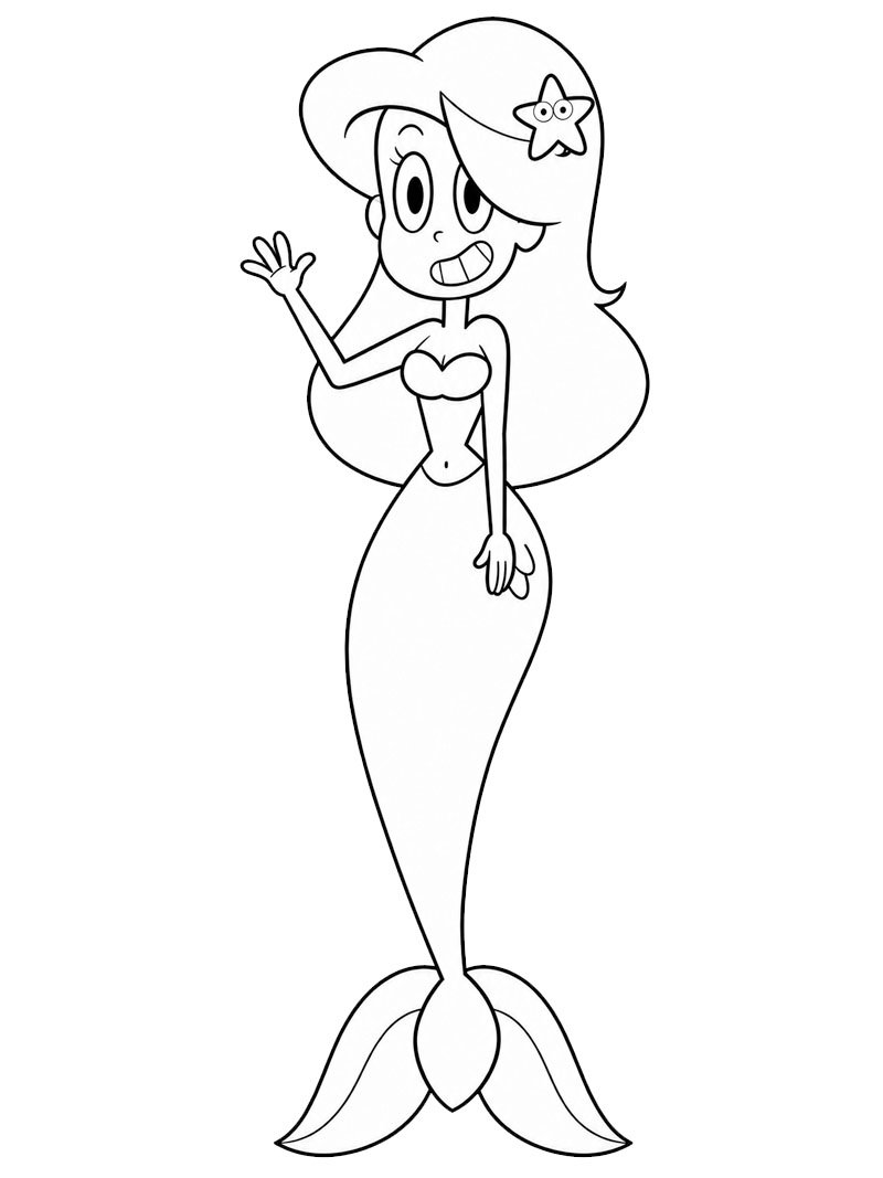 Marina (Zig und Sharko) Ausmalbild Marina (Zig und Sharko) Ausmalbild