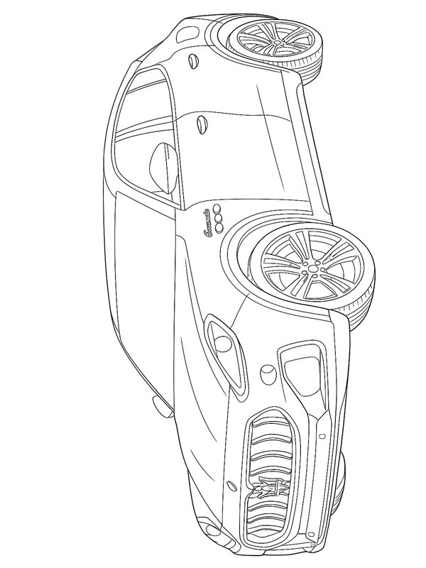 Maserati Grecale Ausmalbild Maserati Grecale Ausmalbild