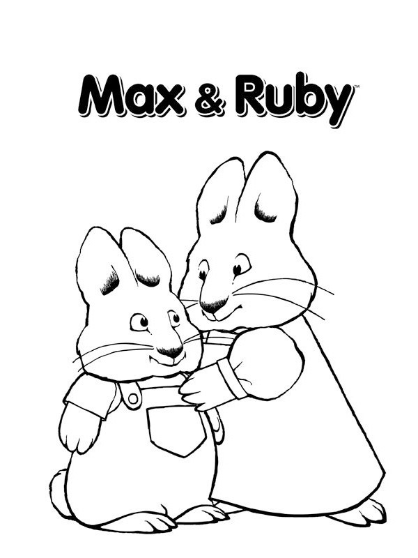 Max und Ruby Ausmalbild