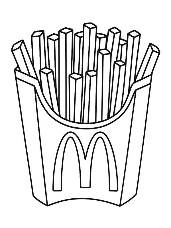 McDonald's Pommes Ausmalbild McDonald's Pommes Ausmalbild