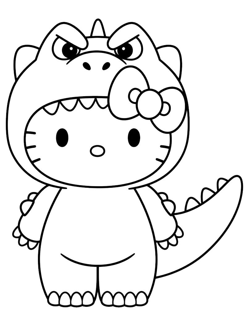 McDonald’s Hello Kitty Godzilla Ausmalbild McDonald’s Hello Kitty Godzilla Ausmalbild
