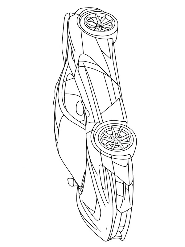 Mclaren W1 Ausmalbild Mclaren W1 Ausmalbild