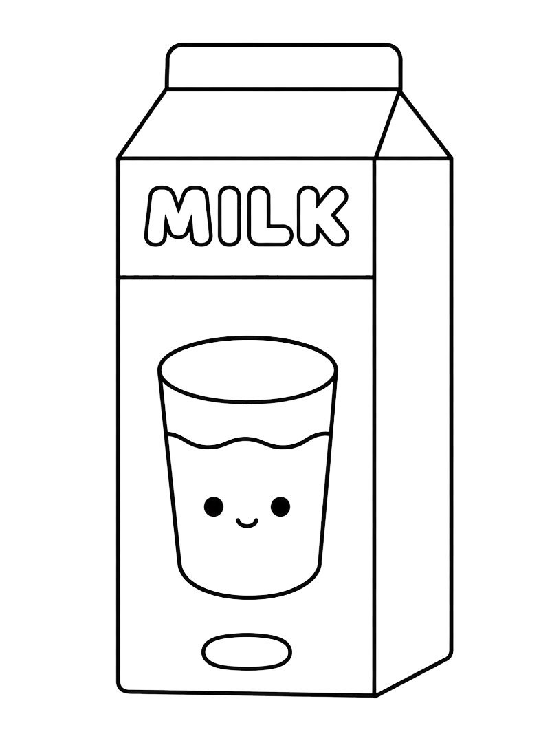 Milch (Toca Boca) Ausmalbild