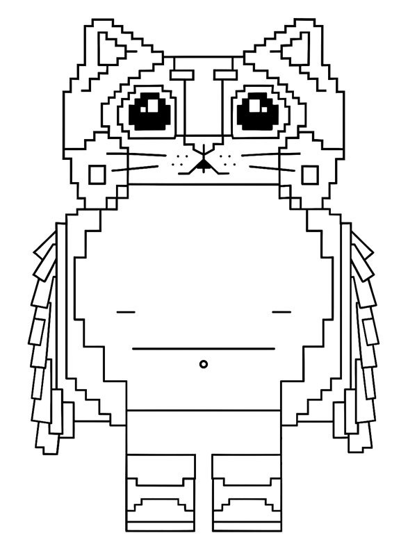 Meowl (Steal a Brainrot) Ausmalbild Meowl (Steal a Brainrot) Ausmalbild