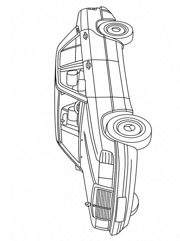 Mercedes-Benz 190 Ausmalbild Mercedes-Benz 190 Ausmalbild