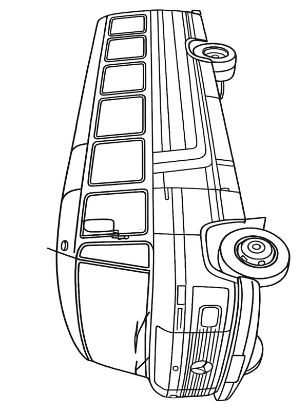 Mercedes-Benz O309 Ausmalbild Mercedes-Benz O309 Ausmalbild