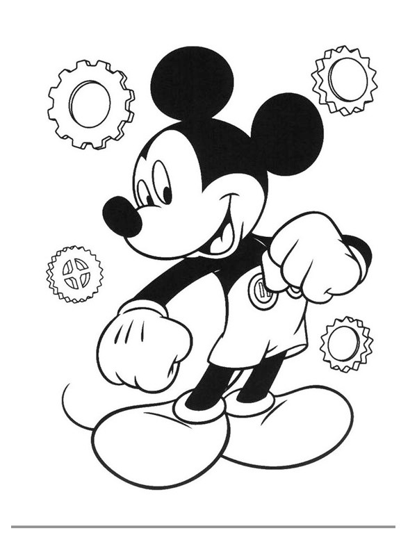 Micky Maus Ausmalbild Micky Maus Ausmalbild