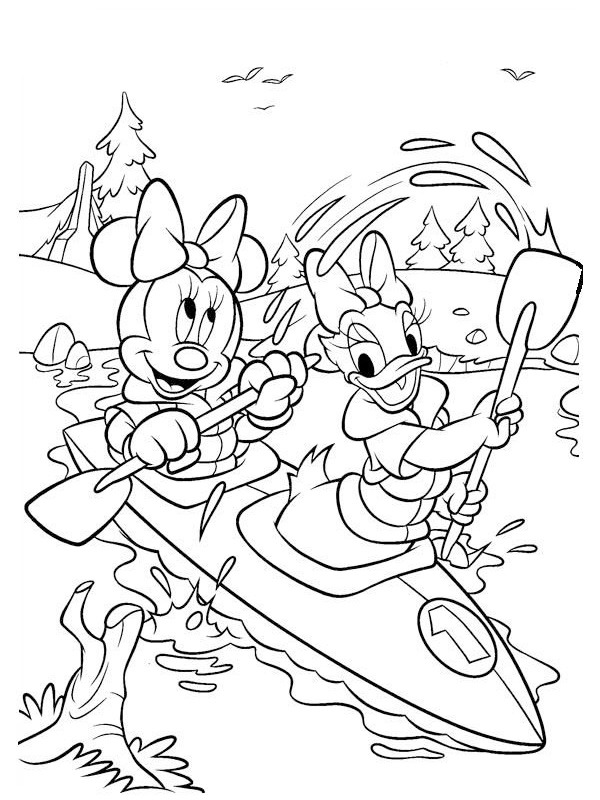Minnie Mouse und Daisy Ausmalbild