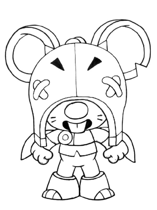 Moe Brawl Stars Ausmalbild Moe Brawl Stars Ausmalbild