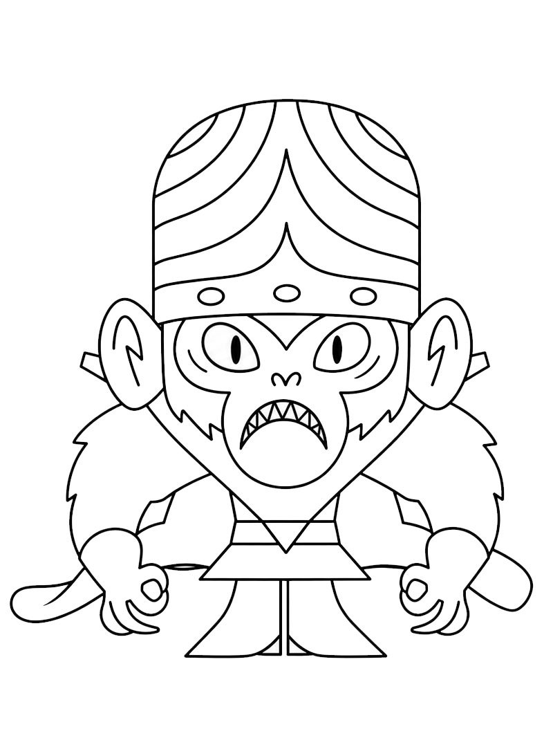 Mojo Jojo (Die Powerpuff Girls) Ausmalbild