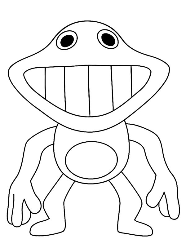 Monkey Larry (Garten of Banban) Ausmalbild Monkey Larry (Garten of Banban) Ausmalbild