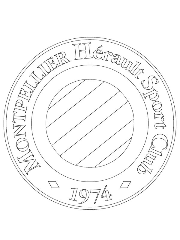 HSC Montpellier Ausmalbild