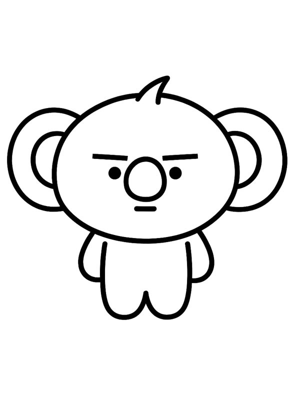 Moya (BT21) Ausmalbild Moya (BT21) Ausmalbild