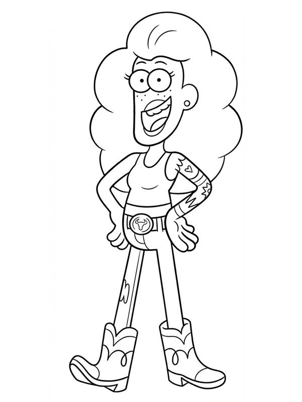 Nancy Green (Big City Greens) Ausmalbild Nancy Green (Big City Greens) Ausmalbild