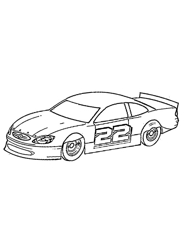 Nascar-Auto Ausmalbild Nascar-Auto Ausmalbild