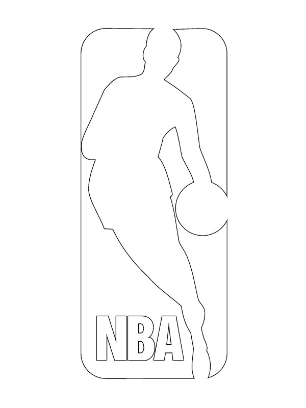 NBA logo Ausmalbild