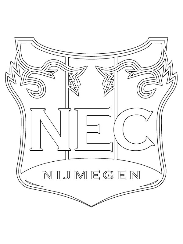 NEC Nijmegen Ausmalbild NEC Nijmegen Ausmalbild