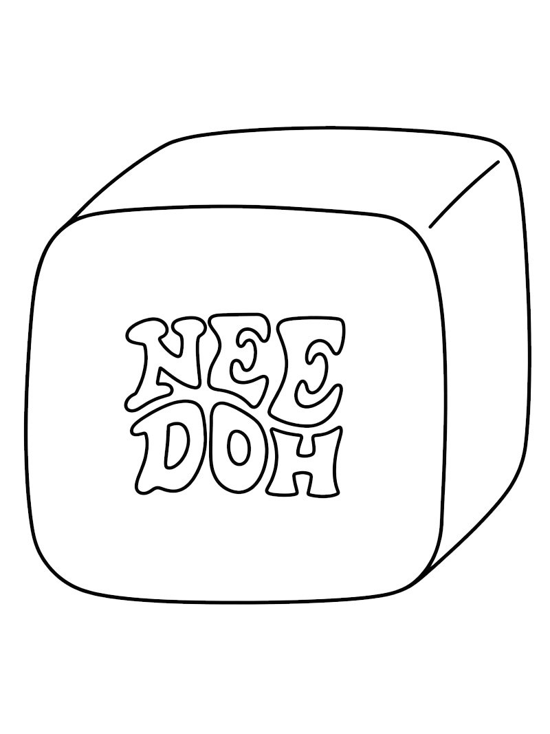 NeeDoh Nice Cube Ausmalbild NeeDoh Nice Cube Ausmalbild