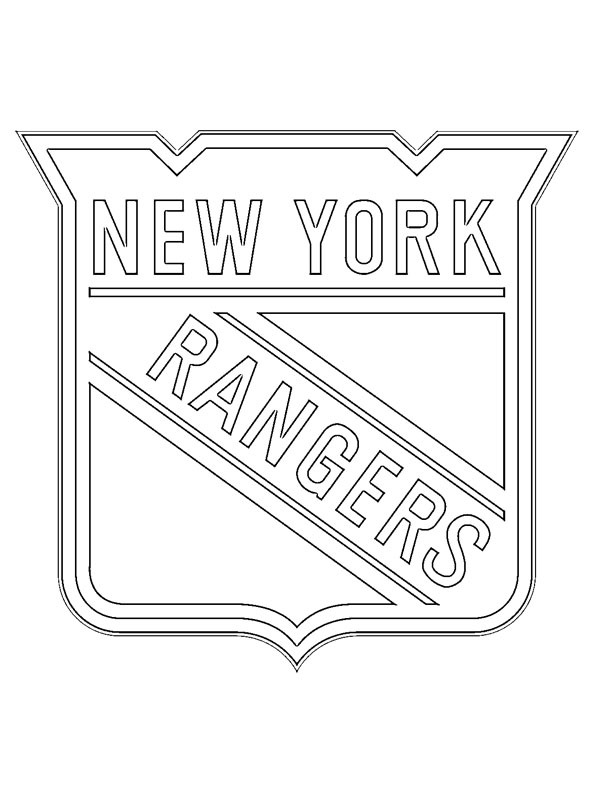 New York Rangers Ausmalbild