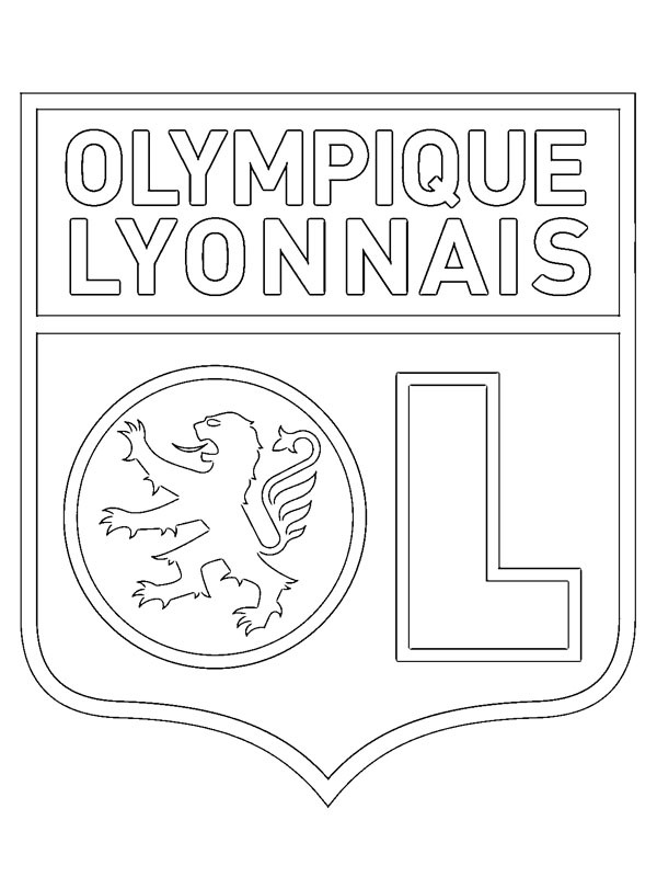 Olympique Lyon Ausmalbild