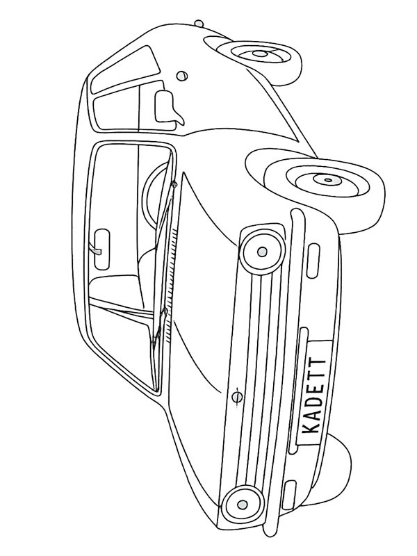 Opel Kadett Ausmalbild Opel Kadett Ausmalbild