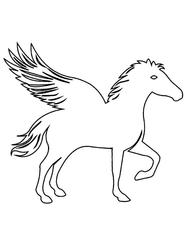 Pferd mit Flügeln Ausmalbild