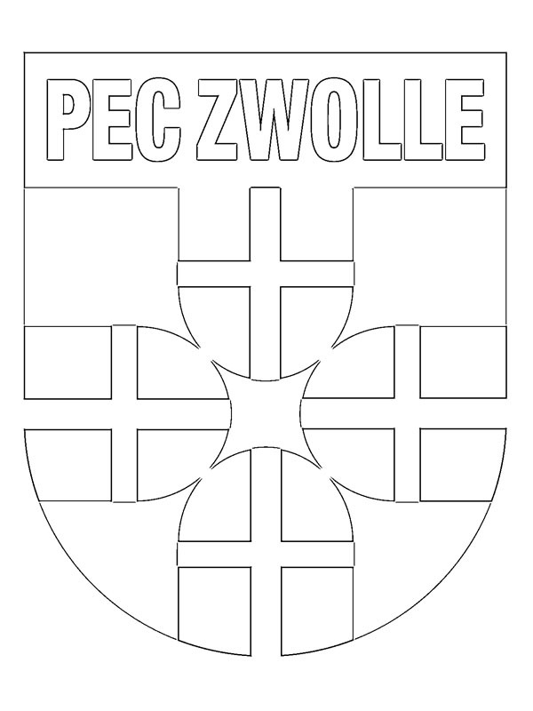 PEC Zwolle Ausmalbild