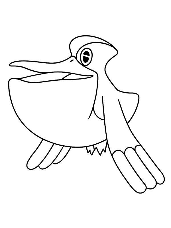 Pelipper (Pokémon) Ausmalbild Pelipper (Pokémon) Ausmalbild