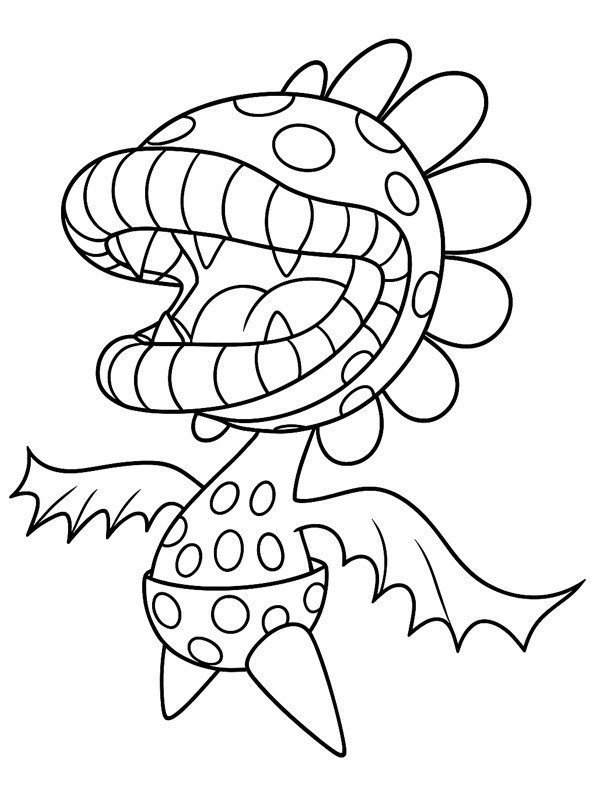 Mutant-Tyranha Ausmalbild Mutant-Tyranha Ausmalbild