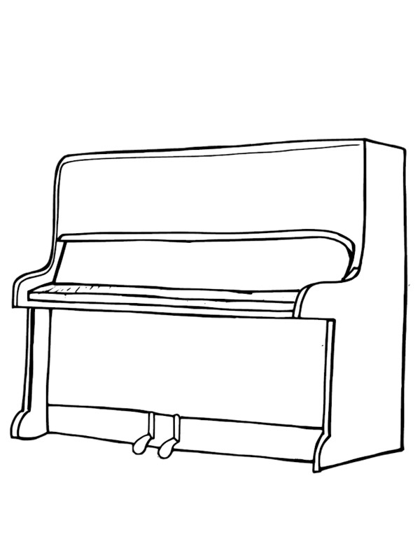 Klavier Ausmalbild