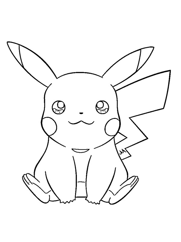 Ausmalbild Pikachu | besteausmalbilder.de