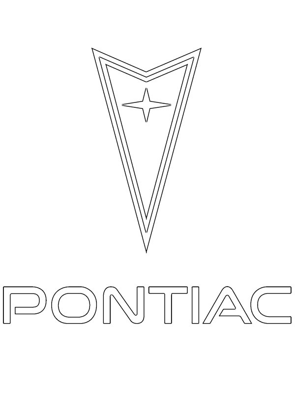 Pontiac logo Ausmalbild