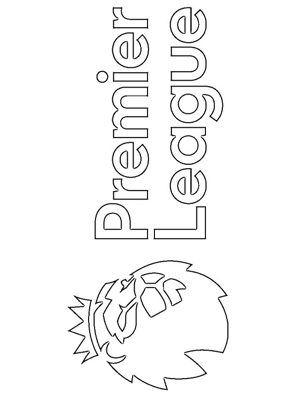 Premier League Logo Ausmalbild Premier League Logo Ausmalbild