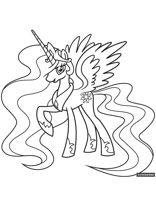 Prinzessin Celestia Ausmalbild