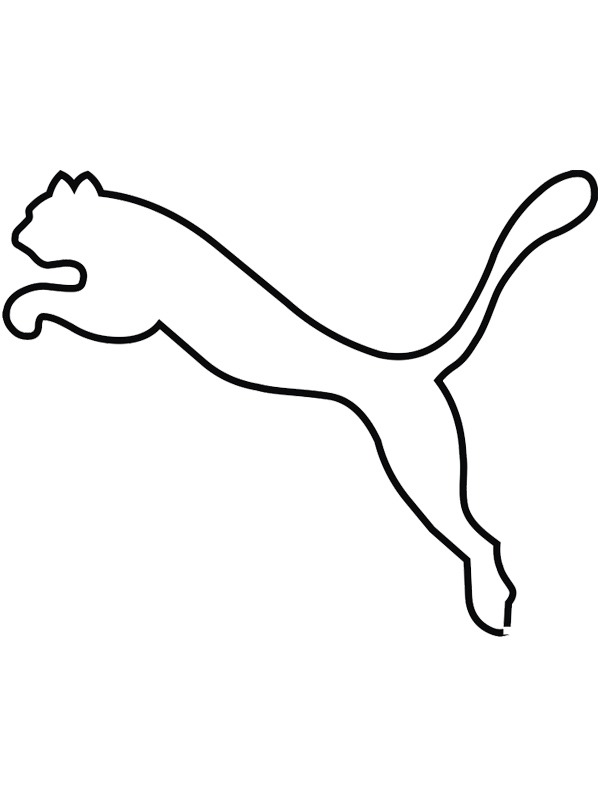 Puma logo Ausmalbild