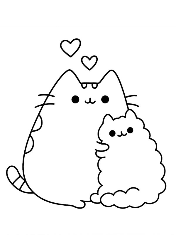 Pusheen und Stormy Ausmalbild Pusheen und Stormy Ausmalbild