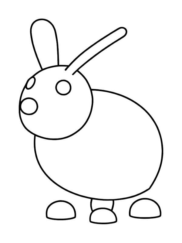 Hase (Adopt Me!) Ausmalbild