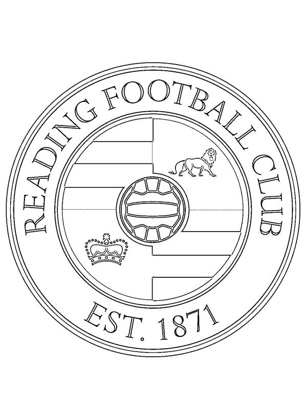 FC Reading Ausmalbild