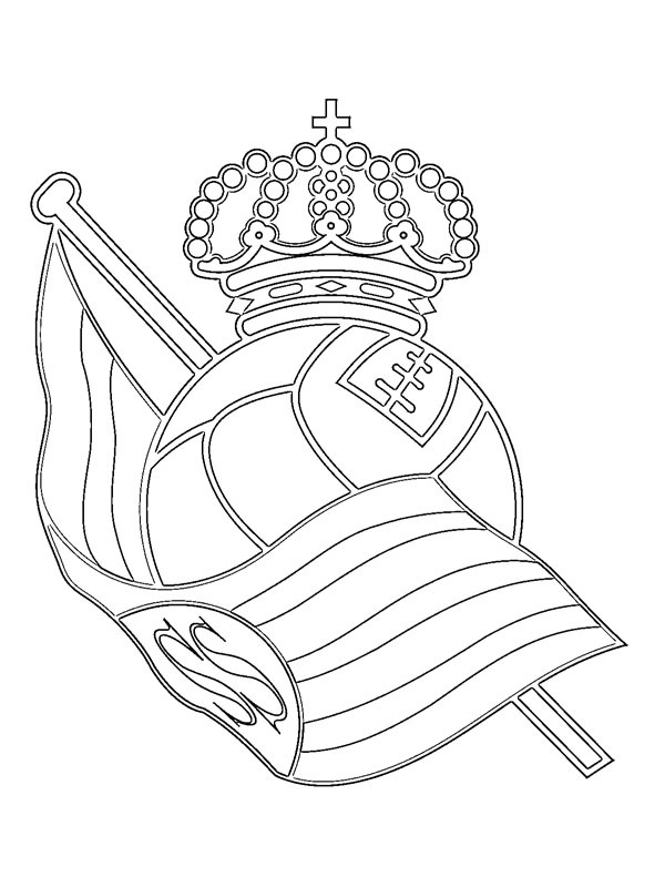Real Sociedad Ausmalbild Real Sociedad Ausmalbild